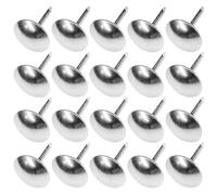 cyclingcolors 20x clavos tachuelas para tapicería 9mm plata cromo decoración sofá sillón cama silla renovación, acabado niquelado