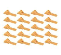 cyclingcolors 20x Escuadra de ángulo conector, plástico, 30 mm, 1 orificio, acabado haya, fijación ligera para muebles