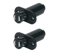 cyclingcolors 2x Cierres Magnéticos negro para Muebles, Puertas, Armarios, Cajones Pestillos Bisagra Magnética Cocina y Hogar