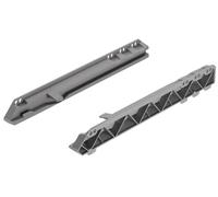 cyclingcolors 2x Guías deslizantes rieles para cajones Tiradores plastico gris muebles cocina raíl riel deslizante corredera de canasta