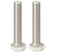 cyclingcolors 2x Tornillo hexagonal DIN 933 ISO 4017 Cabeza Hexagonal Acero Inoxidable A2 Rosca Completa Métrico Tornillo de Máquina, M20x30mm
