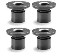 cyclingcolors 4X pies Regulables para Muebles 15mm ±3mm Patines Sillas Tope Tapas Tubos Redondos Tapones Plástico sofá sillón Mesa