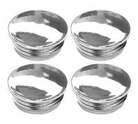 cyclingcolors 4x Tapas de Tubo Tapones de plástico Cromo Insertos Redondas tapón Mesa Sillas Muebles, 32mm