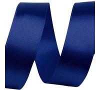 cyclingcolors Cinta de raso de poliéster - 25 mm x 22 m - Para regalos, envoltorios, decoración, cumpleaños, tartas, costura y floristería - azul oscuro