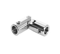 cyclingcolors Junta de Cardán Rodillera Entrenamiento de Manivela Ventana Persiana de Acero Niquelado, diámetro exterior 18 mm forma Ø 12 mm x Ø 13 mm