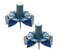 Cyclonic R0714300 - Conjunto de turbina para limpiadores de piscinas Dolphin MX6 MX8, pieza de repuesto de cepillo giratorio mejorado, ABS de fácil instalación (2 unidades)