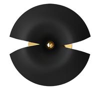 CYCNUS Lámpara de Pared Grande Negro/Oro