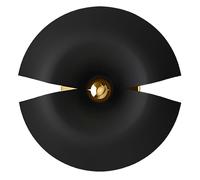 CYCNUS Lámpara de Pared Pequeño Negro/Oro