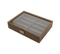 CYDZSRA Estuche organizador de gafas de sol Para madera elegante, caja almacenamiento multiusos, regalo para entusiastas las gafas sol, caja almacenamiento para, estuche exhibición para