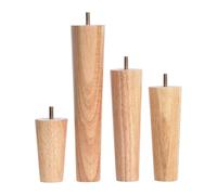 CYJAZNHH Patas De Mesa De Color Madera De Mediados De Siglo, Tornillo M6 M8 M10, Varios Tamaños, 4 Piezas(M10,30cm(12in))
