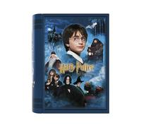 CyP Brands- Harry Potter- Caja Metálica con contenido de Harry Potter, Libro Metálico, La Piedra Filosofal, Color Azul, Producto Oficial