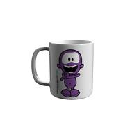 CyP Brands-Me Humanity- Taza, Tazas de desayuno, Menaje, Tazas divertidas, Personaje Entusiasmado, Color blanco, Producto Oficial