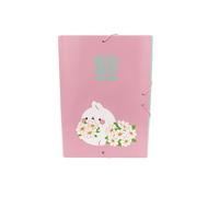 CyP Brands- Molang, Carpeta con Solapas, con Gomas, Material Escolar, Blossom, Color Rosa, Producto Oficial