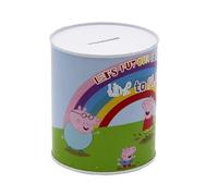 CyP Brands Peppa Pig- Hucha, Cubilete, Hucha Termo sellada, Ahorro, Monedas y Billetes, Multicolor, Producto Oficial