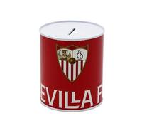 CyP Brands Sevilla FC- Hucha, Cubilete, Hucha Termo sellada, Ahorro, Monedas y Billetes, Multicolor, Producto Oficial
