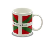 CYPBRANDS Athletic Club- Taza, Desayuno, Menaje, Vajilla, Vaso, Microondas, Apto para lavavajillas, Cerámica, Color blanco, Producto oficial