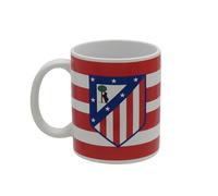 CyP Brands Taza Cerámica Atlético de Madrid 330 ml Franjas Horizontales Producto Oficial en caja