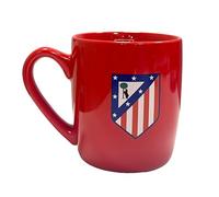 CYPBRANDS Atlético de Madrid, Taza, Taza Cerámica, Menaje, Desayuno, Tazas Originales, Color Rojo, Producto Oficial