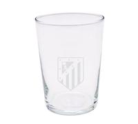 CYPBRANDS Atlético de Madrid, Vaso de Sidra, Vidrio, Resistente, y Apto para Lavavajillas y Microondas, Capacidad 500 ML, Producto Oficial (Paquete de 6)
