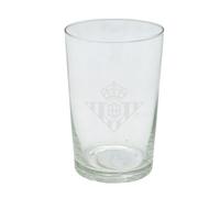 CYPBRANDS Real Betis Balompié, Vaso de Agua, Vidrio, Resistente, Apto para Lavavajillas y Microondas, Capacidad 270 ml, Producto Oficial