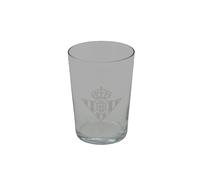 CYPBRANDS Real Betis Balompié, Vaso de Sidra, Vidrio, Resistente, Apto para Lavavajillas y Microondas, Capacidad 500 ml, Producto Oficial