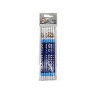 CYPBRANDS Real Madrid, Set de Papeleria, Lápices con Goma, Lapiceros, Material Escolar, Escritura, Color Azul, Producto Oficial