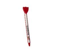 CYPBRANDS- Sevilla, Bolígrafo Borrable con Topper 3D del Escudo, Escritura Azul, Licencia Oficial del Sevilla, Regalo Ideal para Aficionados y Niños