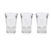 CYPBRANDS Sevilla F.C., Vaso de Chupito, Vidrio, Resistente, Apto para Lavavajillas y Microondas, Capacidad 34 ml, Producto Oficial