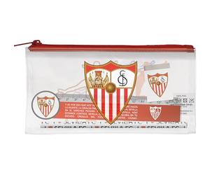 CYPBRANDS Sevilla, Set de Papeleria, Escritura, Estuche, Lápiz, Gomas de Borrar, Sacapuntas, Regla, Color Rojo, Producto Oficial