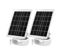 CYQAPC Paquete de 2 cargadores de panel solar de 5 V 8 W para Arlo Essential 2K Outdoor 2ª 3ª generación/cámara Essential XL (2ª 3ª generación) Pro 6ª generación 2025, enchufe USB C y micro USB, cable