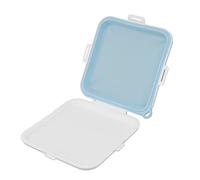 Cyrank Contenedores de sándwich, caja de plástico reutilizable para sándwich, contenedores de aperitivos, fiambrera para para frutas, ensaladas, aperitivos(Azul)