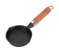 Cyrank Mini sartén antiadherente para huevos y freír, sartén para tortillas de hierro fundido, sartén/sartén de una sola porción, sartén antiadherente para aceite caliente de huevo frito
