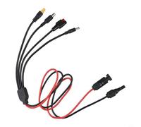 CYRENT Cable solar 4 en 1 Conector Solar Cable de Extensión Divisor Panel Solar Cable Adaptador de Cable de Carga para Estación de Energía Portátil Cargador Solar XT60/DC 8mm 5.5mm