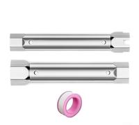 CYRENT Juego de llaves de tubo para reparaciones del hogar, llave de lavabo de doble cabeza con diseño hueco para tuercas de difícil acceso, empuñaduras de fontanería de acero de 23-40 mm (23-27 y 34