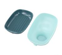 CYRENT Plato de drenaje de jabón para base de succión de pie de pulpo, bandeja extraíble de doble capa, almacenamiento autodrenante para ducha, rojo (caja azul)