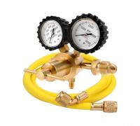 CYRENT Regulador de presión de gas 600PSI, ajuste de control de nitrógeno | Funciona para inflar neumáticos, purga HVAC y sistemas de gas industriales. Transparente para marcas de esfera que hacen que