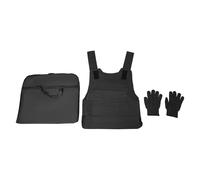czyuRachel Chaleco de seguridad, Chaleco anti-puñaladas, Ajustable, con 1 par de guantes de protección contra cortes y 1 bolsa de almacenamiento, Chaleco anti-puñaladas para seguridad, policía y