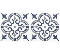 d-c-fix 6 vinilos azulejos adhesivos de pared Jamila azul 15x15 cm - paneles decorativos lavables pegatinas baldosas decoración revestimiento PVC - para baño, cocina (Paquete de 2)