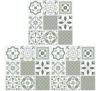 d-c-fix suelo vinilo autoadhesivo Azulejos orientales verdes - 11 losetas - impermeable, decorativo vinilico - baldosas azulejos adhesivos PVC - para cocina, baño y salón - 30x30 cm (Paquete de 3)