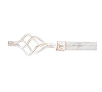 D,casa - Barra de Cortina Extensible de Metal Blanca Minimalista para Dormitorio Vintage de 120-210 cm - Envejecido