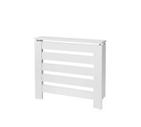 D&J Muebles Kit Cubre Radiador Blanco 90cm Moderno Hércules | Mueble Decorativo de Madera con Listones | Oculta Radiador con Fácil Montaje | (60cm - 90cm - 120cm) 90x83,5x19,5