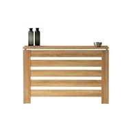 D&J Muebles Kit Cubre Radiador Roble 120cm Moderno Hércules | Mueble Decorativo con Listones | Fácil Montaje (60cm, 90cm, 120cm) 120x83,5x19,5
