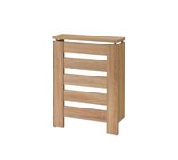 D&J Muebles Kit Cubre Radiador Roble 60cm Moderno Hércules | Mueble Decorativo con Listones | Fácil Montaje (60cm, 90cm, 120cm) 60x83,5x19,5