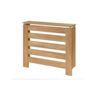 D&J Muebles Kit Cubre Radiador Roble 90cm Moderno Hércules | Mueble Decorativo con Listones | Fácil Montaje (60cm, 90cm, 120cm) 90x83,5x19,5