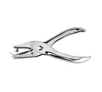 D.RECT 1140 Perforadora Simple De 6 mm - Plateada, 8 Hojas - De 1 Pliegue, Para Papel, De Oficina