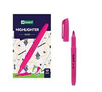 D.RECT 1226 Subrayador de punta biselada rosa x 12 unidades