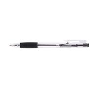 D.RECT 311 Bolígrafo con mango ergonómico para oficina y hogar, ancho de línea cómodo, Ballograf 0,7 mm, negro, paquete de 50