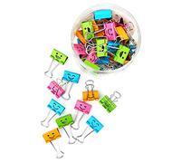 D.RECT 9765 - Clips plegables para oficina, 48 unidades de clips multiusos de metal, para suministros de oficina, notas y especias, 25 mm