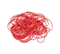 D.RECT Banda Elástica 1.5x1.5mm 1/2 Circunferencia 80mm | Bandas Elásticas para el Hogar, el Trabajo, la Oficina | Reutilizable, Duradero | Bolsa Estable de 1 kg | Rojo