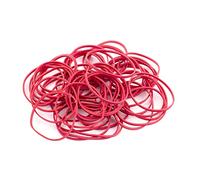 D.RECT Banda Elástica 1.5x3mm 1/2 Circunferencia 100mm | Bandas Elásticas para el Hogar, el Trabajo, la Oficina | Reutilizable, Duradero | Bolsa Estable de 1 kg | Rojo